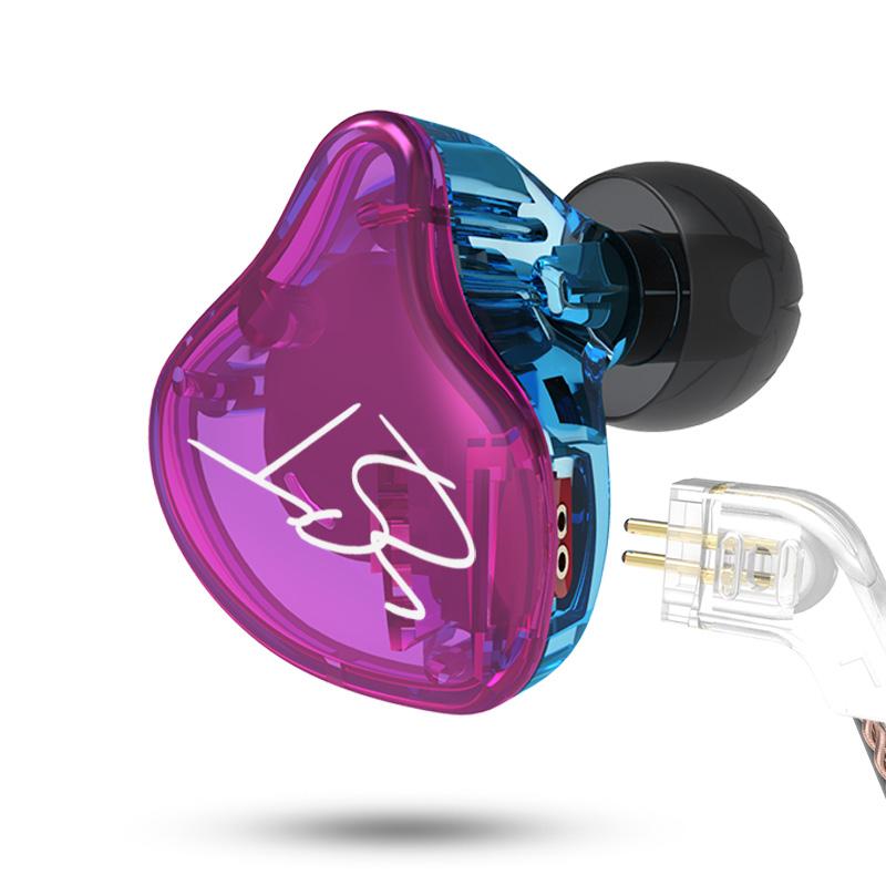 KZ ZST có dây cáp có thể tháo rời cáp trong tai nghe tai nghe tiếng ồn Hifi Music Sport Game Game Tai nghe tai nghe tai nghe