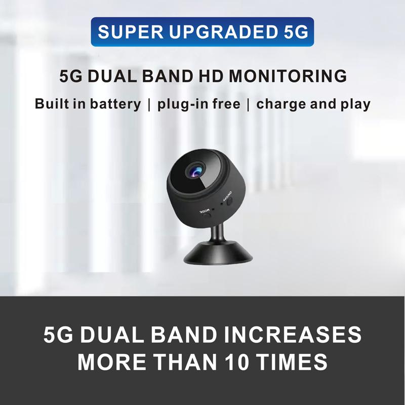 A9 Camera Mini WiFi Giám sát không dây Bảo vệ an ninh Máy quay màn hình từ xa Giám sát video Nhà thông minh Màu sắc: Đen 32GB