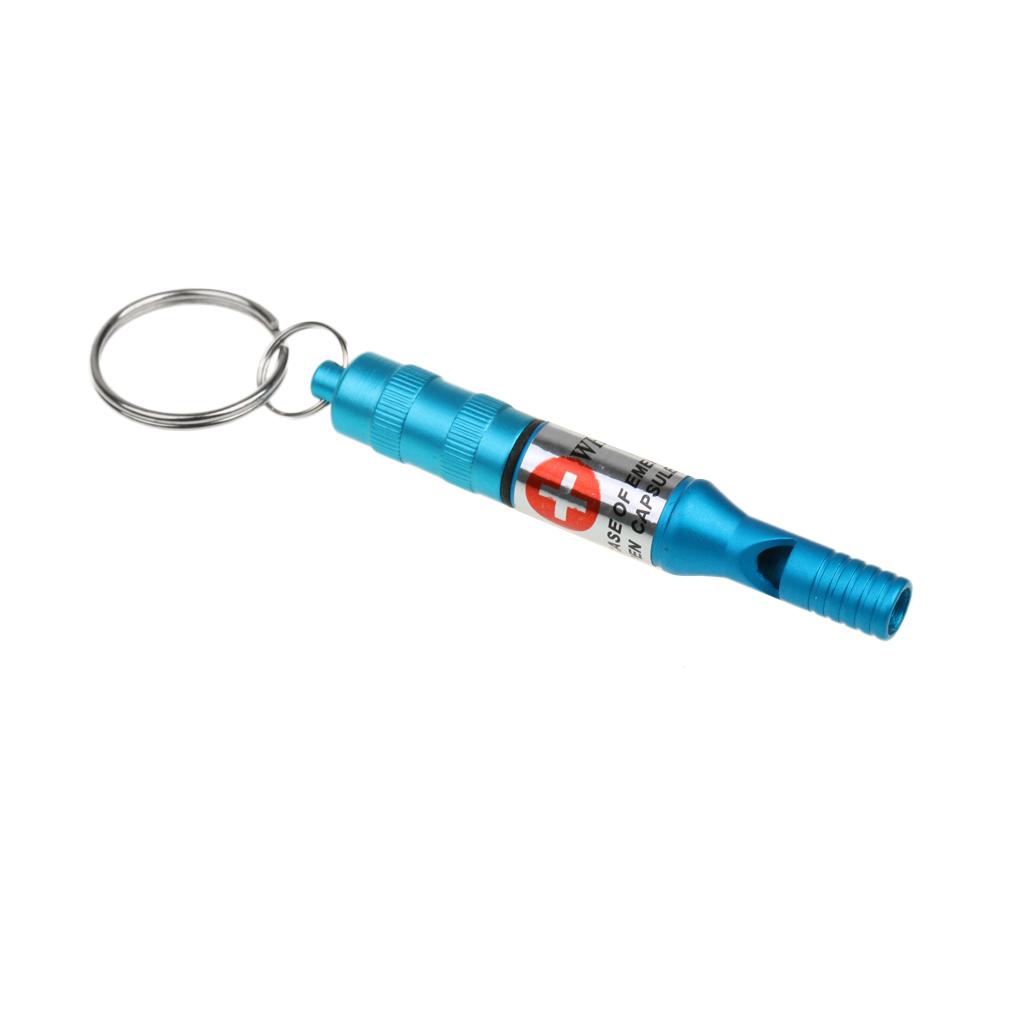 Mini Emergency Survival Whistle Keychain Outdoor Camping Hiking Tool - 4 Colors
