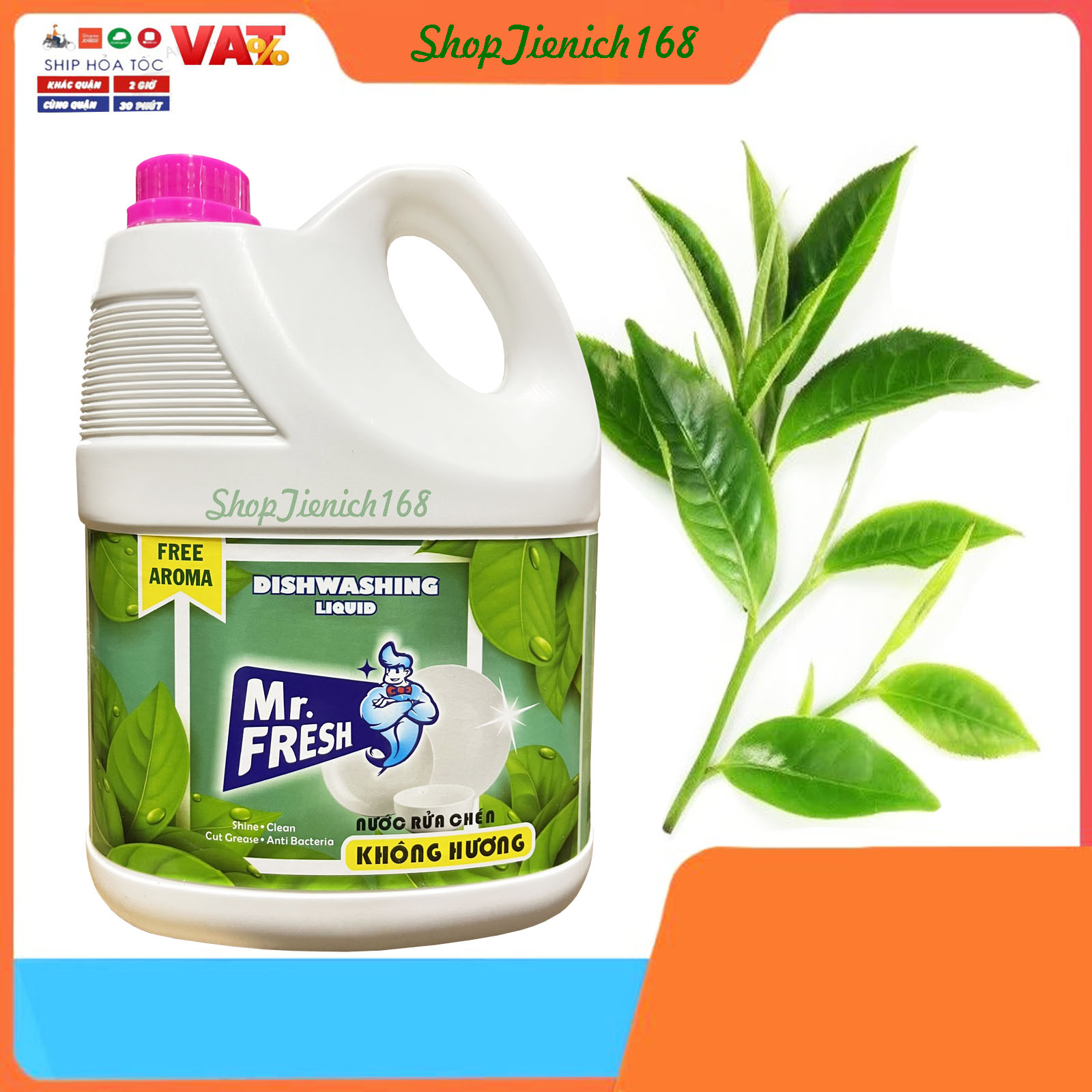 Nước rửa bát đậm đặc Mr.fresh hương quế 3800ml
