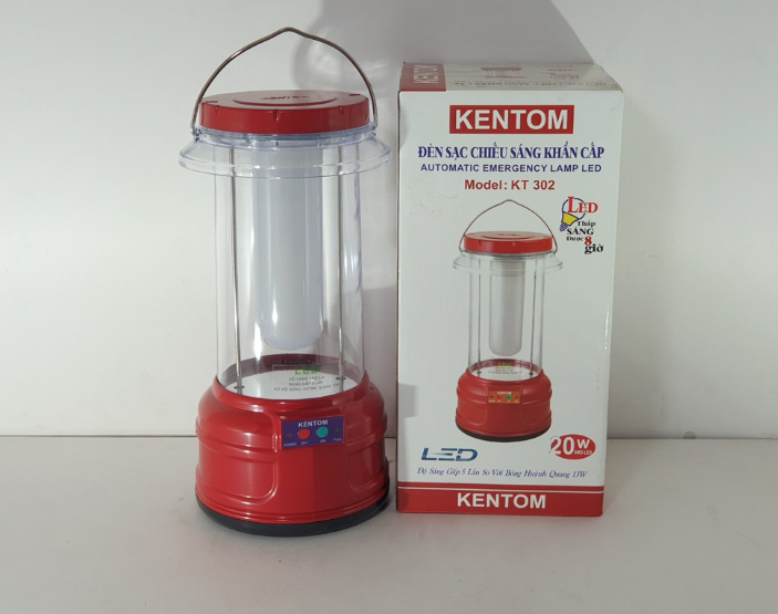 Đèn Sạc Chiếu Sáng Khẩn Cấp Kentom KT-302