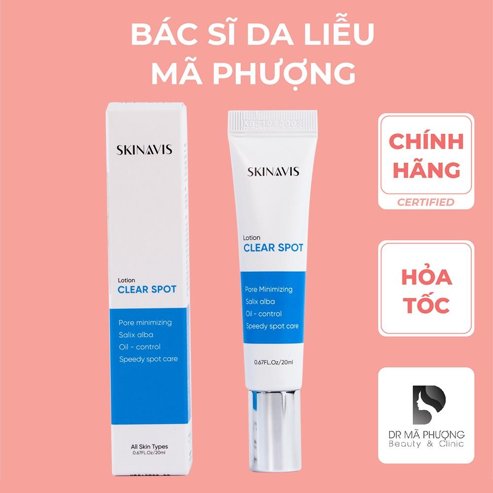 Tẩy da chết BHA SKINAVIS CLEAR SPOT Kiểm soát dầu nhờn và mụn đầu đen