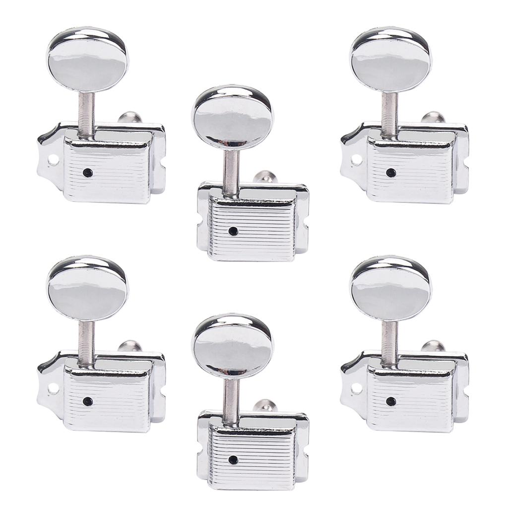 Đàn Guitar Chỉnh Âm Máy Đầu Chỉnh Chốt Phím Bộ 6R cho Strat Stratocaster Tele TELECASTER Điện Phần Guitar