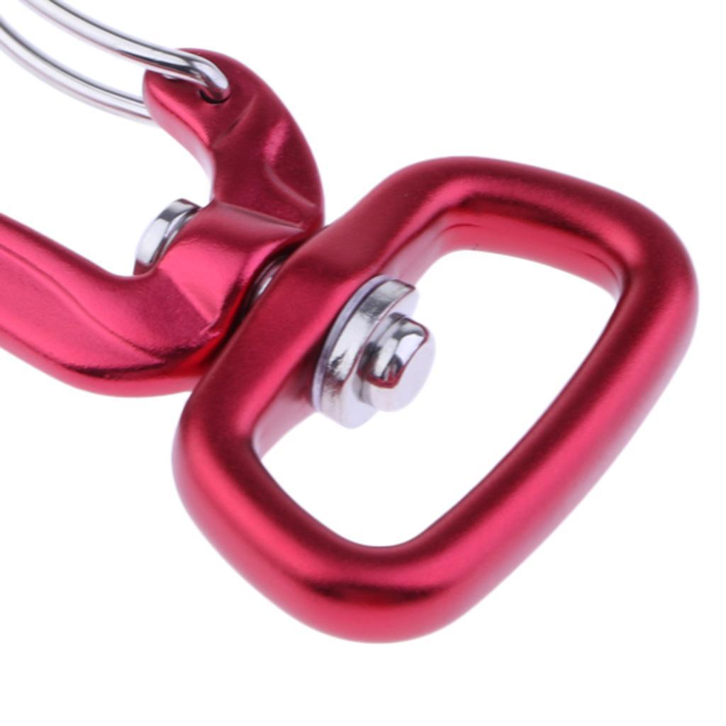 Rotating Carabiner Clip Outdoor Camping Hiking Hanging Keychain
