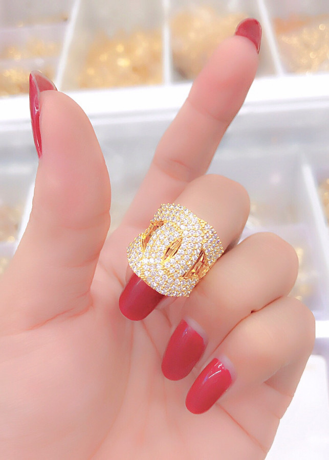Nhẫn nữ mạ vàng 18k mã EK3098