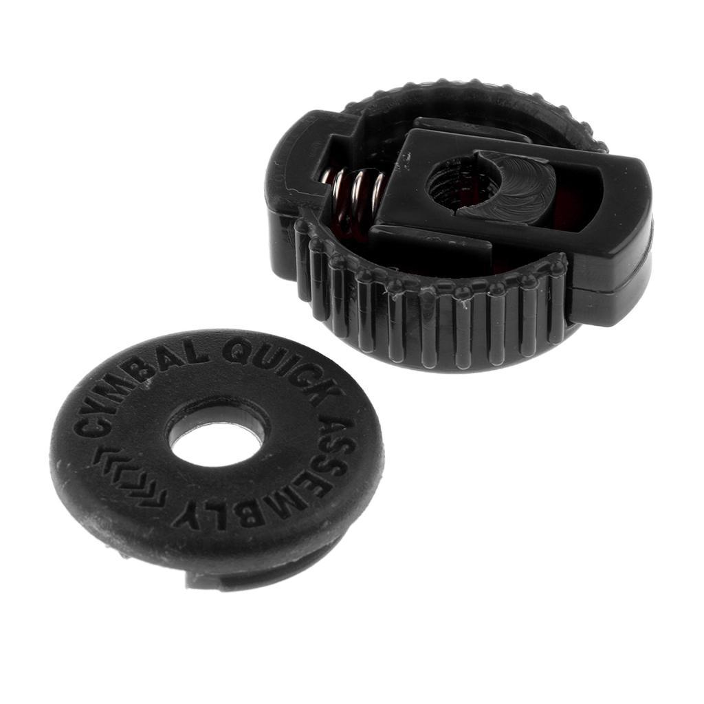 2 Pieces Quick Release Cymbal Nuts Set for Percussion Instrument Parts