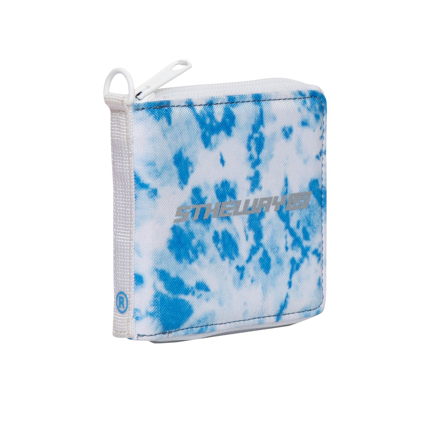 5THEWAY /tie dye/ 3 - SIDED ZIP SQUARE WALLET in SKY aka Ví Ngắn Xanh