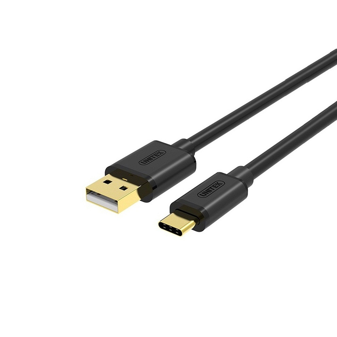 Cáp USB 2.0 To Type-C Unitek  (Y-C 483BK)  - HÀNG CHÍNH HÃNG