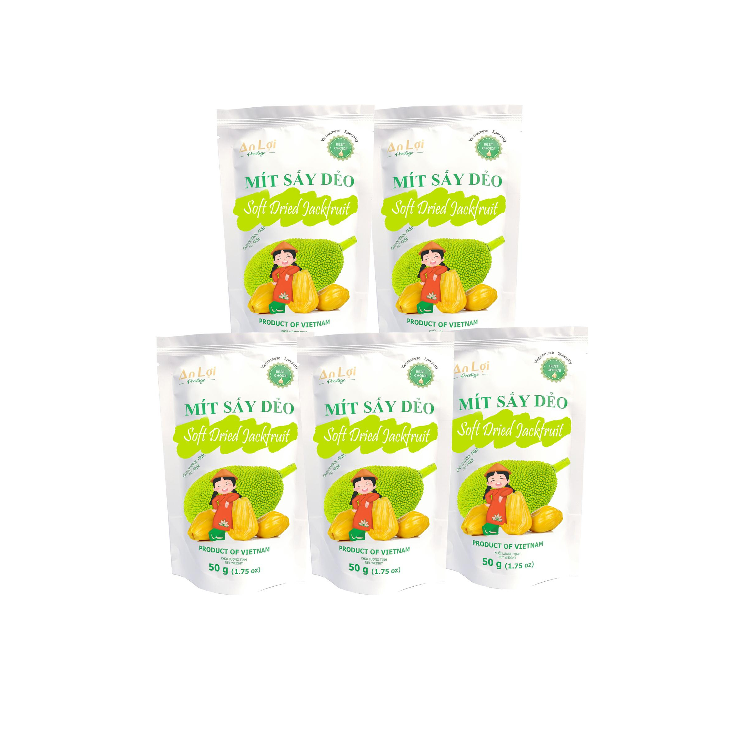 LÔ 5 MÍT SẤY DẺO AN LỢI 50G SOFT DRIED JACKFRUIT