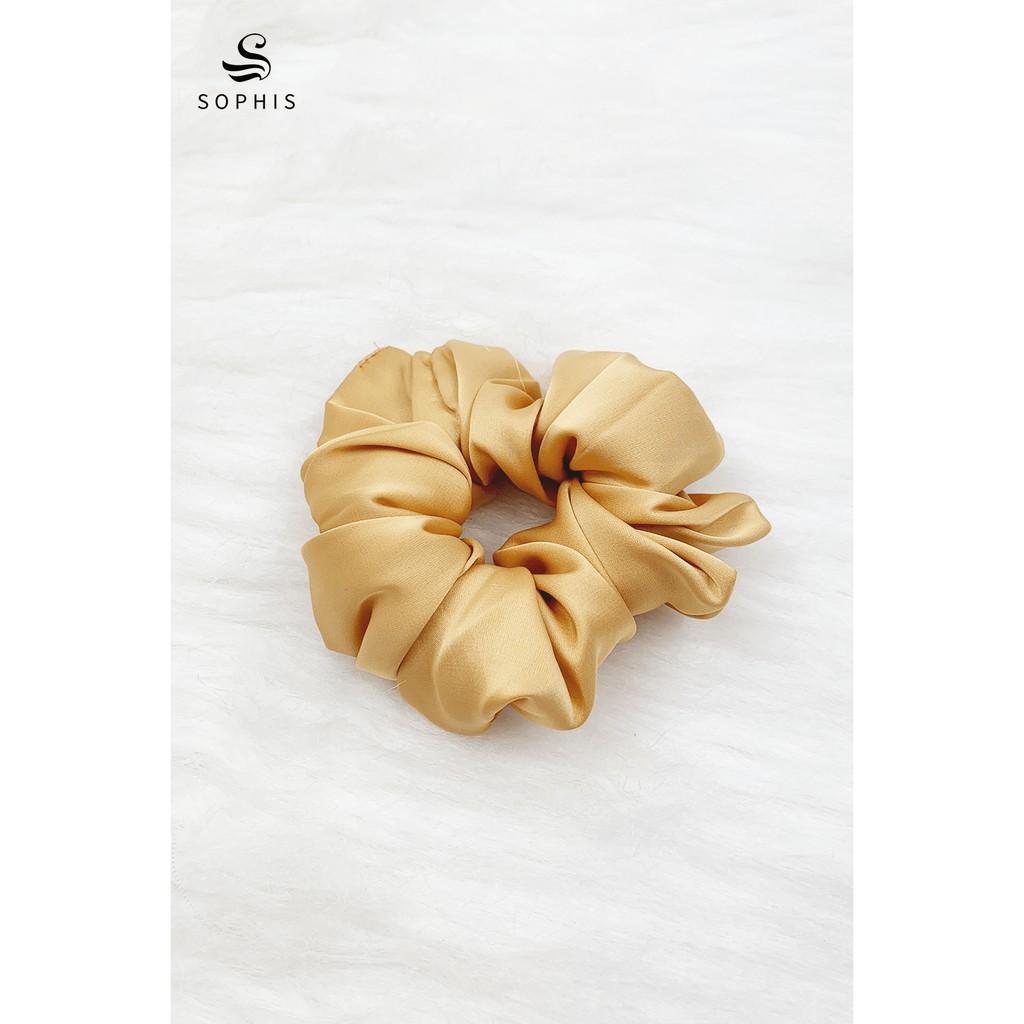 Dây buộc tóc lụa satin cao cấp scrunchies - Nhiều màu