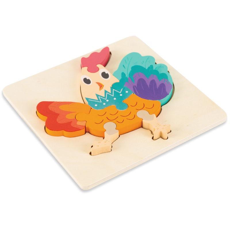 Tranh ghép hình 3d bằng gỗ cho bé 1 2 3 tuổi, Đồ chơi ghép hình gỗ nổi 3D ngộ nghĩnh, nhiều chủ đề