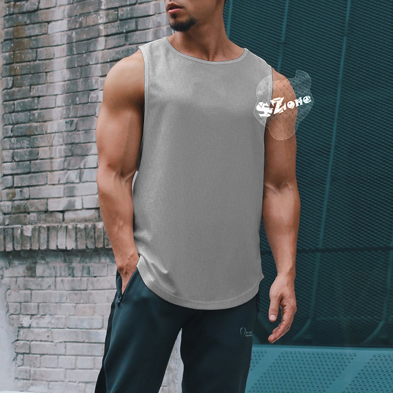 Áo Sát Nách Thể Thao Nam Tập Gym - Chất Liệu Thun Lỗ Kim Cao Cấp Szone Sa108S - M - Màu Xám