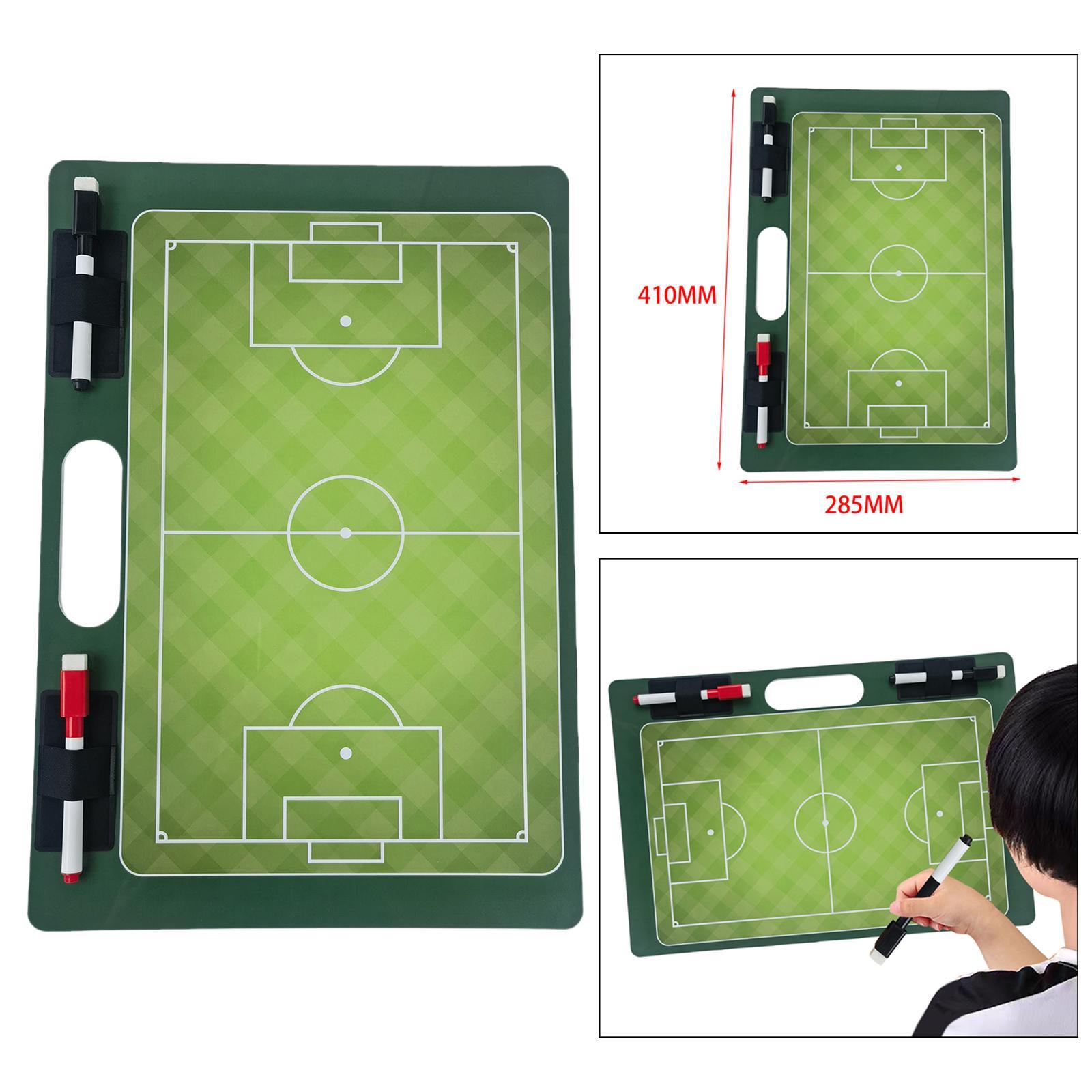 Football Marker Pen Professional Erasable Marker Gifts Coaches Clipboard Soccer Marker Board for , Strategy Plan, Training