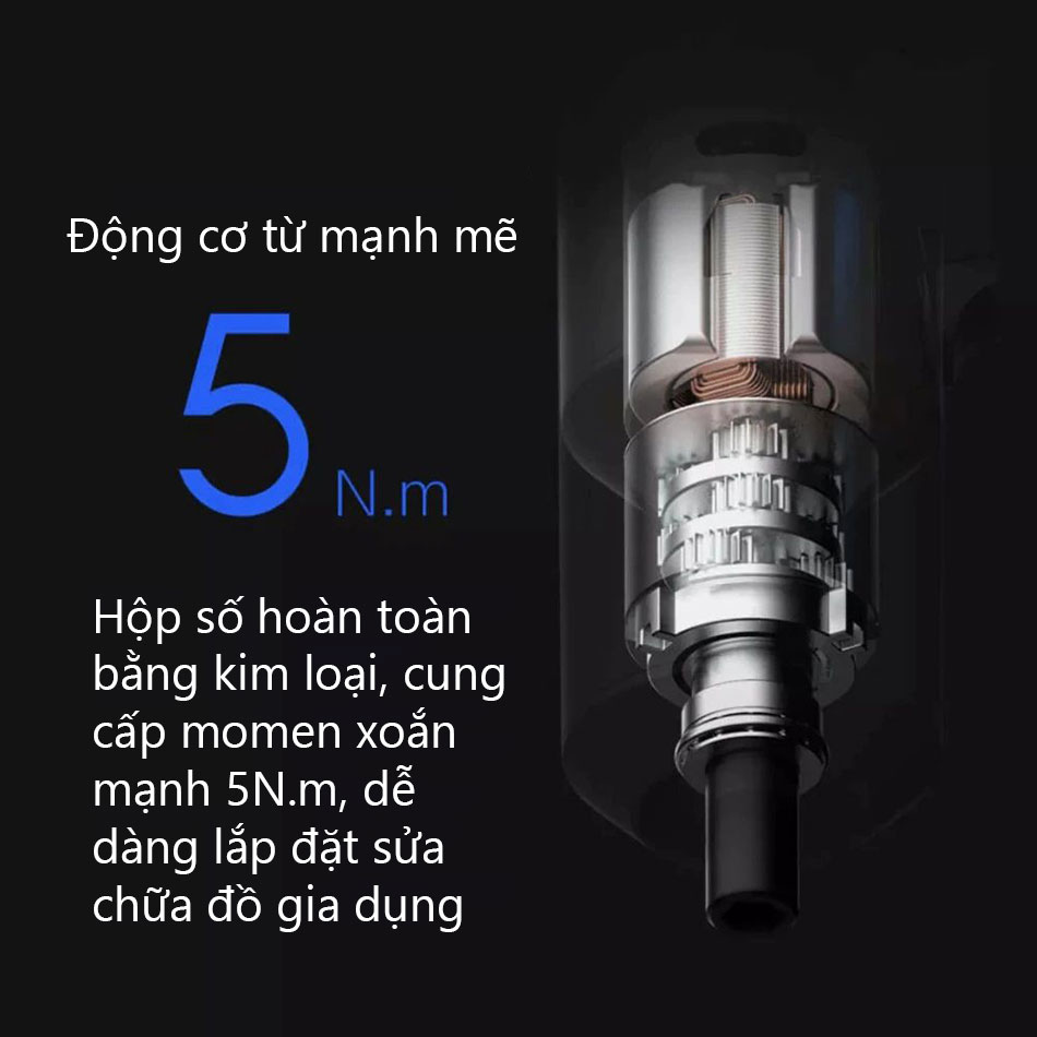 Máy bắt vít điện không dây xiaomi hành nhập khẩu