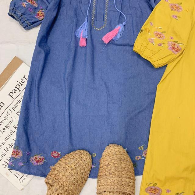 ĐẦM DOLL THÊU HOA BOHEMIAN