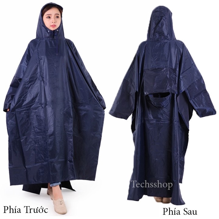 Áo mưa 2 đầu người vải dù cánh dơi , rộng thoáng ,chống thấm nước tối ưu , phù hợp cho nam và nữ