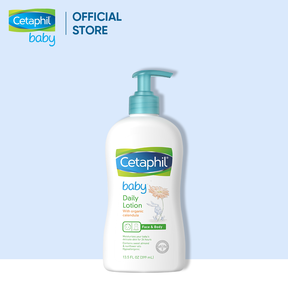 Sữa dưỡng ẩm dịu lành hằng ngày cho bé Cetaphil Baby Daily Lotion with Organic Calendula 400ml