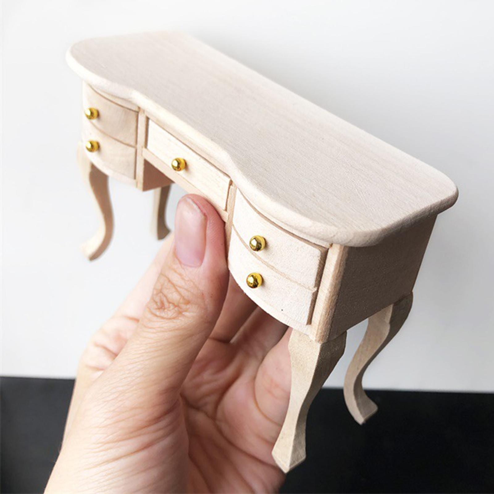 1:12 Dollhouse Furniture White Cabinet Room Bedroom Shelf