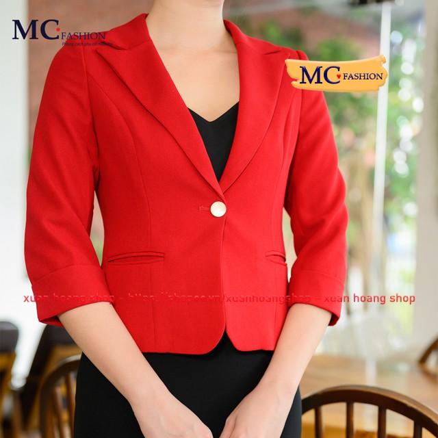 Áo Blazer Vest Kiểu Dáng Công Sở Đẹp Mc Fashion Đỏ, Đen, Xanh Tím Than Tav392