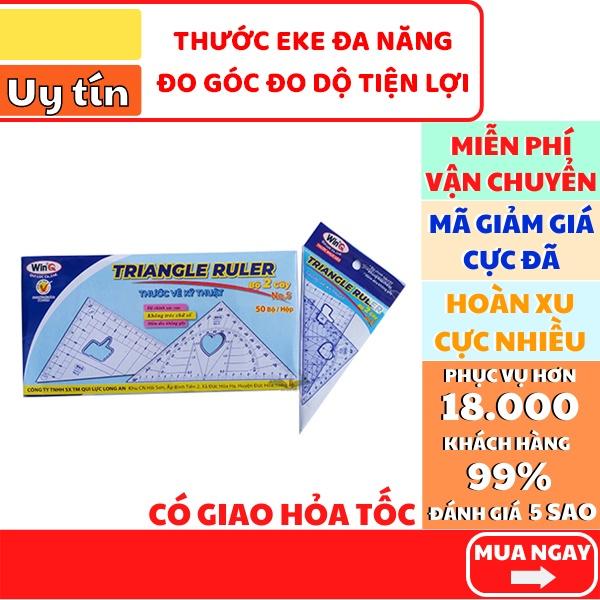 Thước eke đa năng bằng nhựa cho học sinh