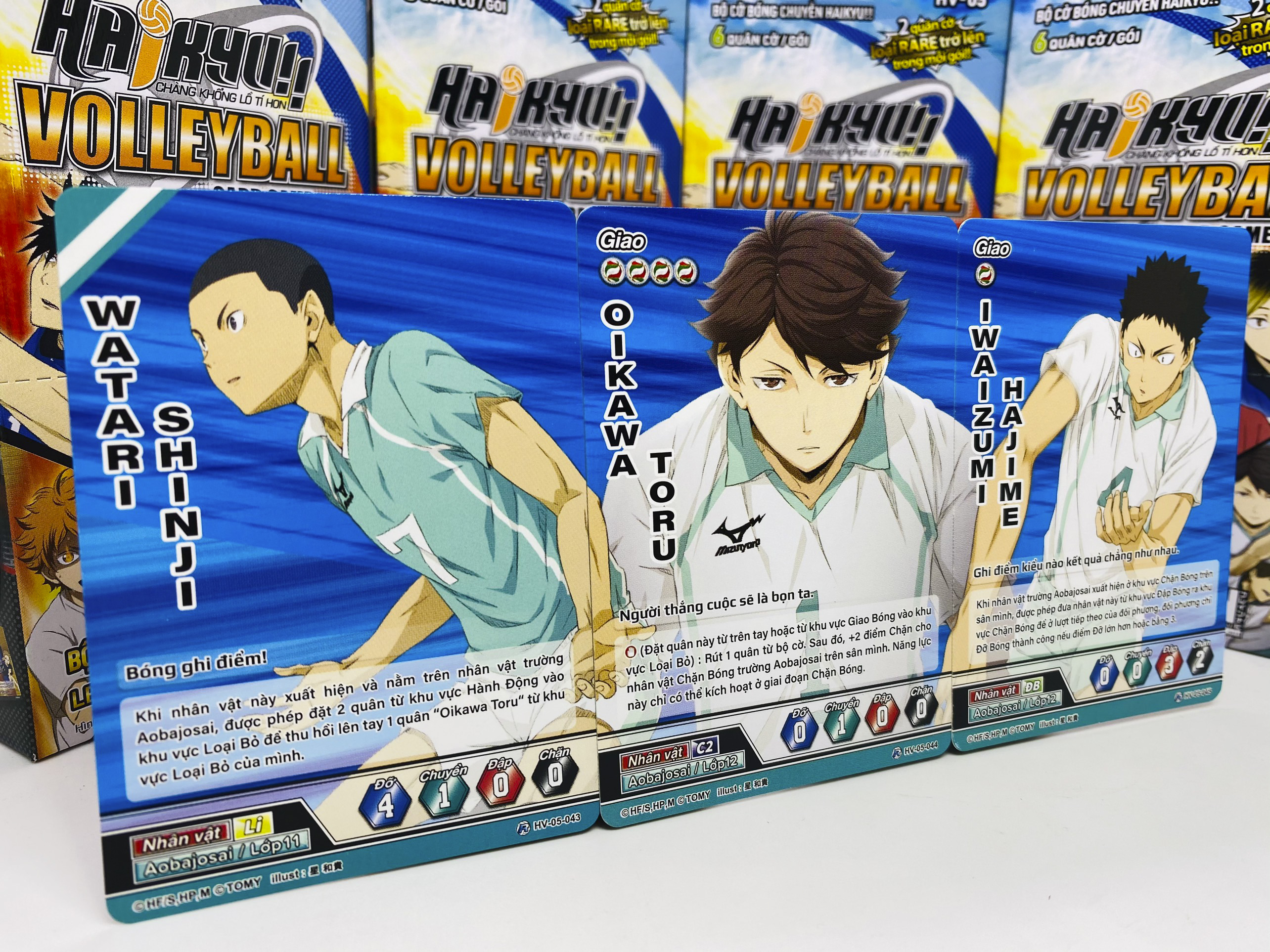 Gói cờ mở rộng HV-05 - Bộ cờ bóng chuyền HAIKYU - 6 Quân cờ / Gói