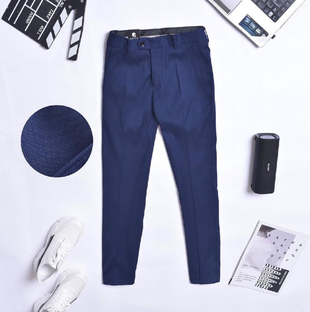 Quần âu nam dáng ôm co giãn nhẹ quần tây nam dáng ôm cao cấp - Xanh than - Size 34