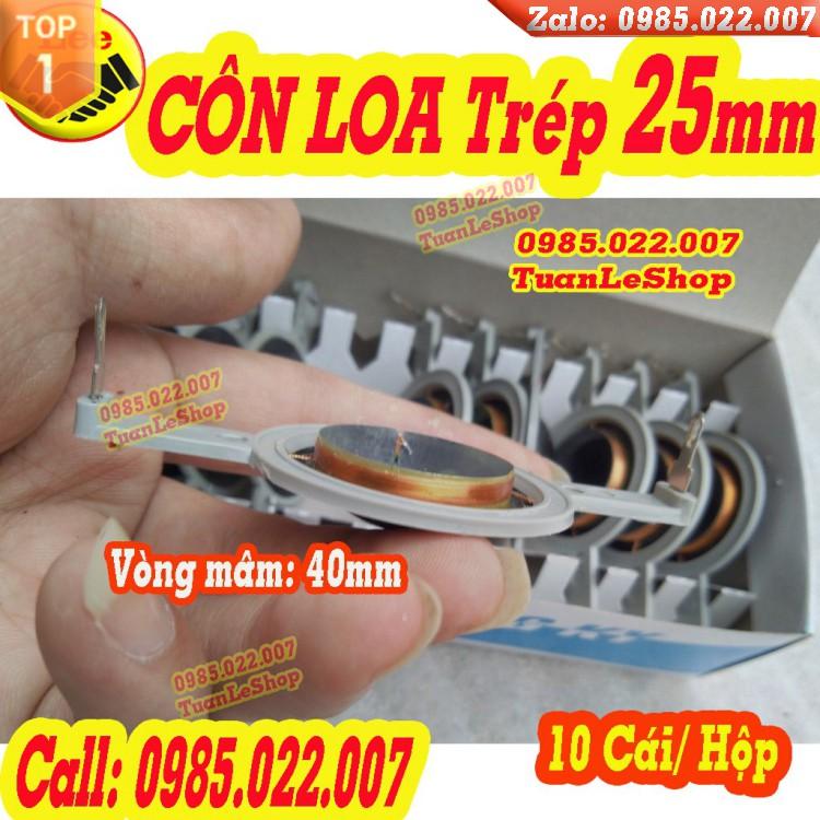 CÔN LOA - COIL LOA TREBLE 25MM MÀU ĐEN MÀNG LỤA