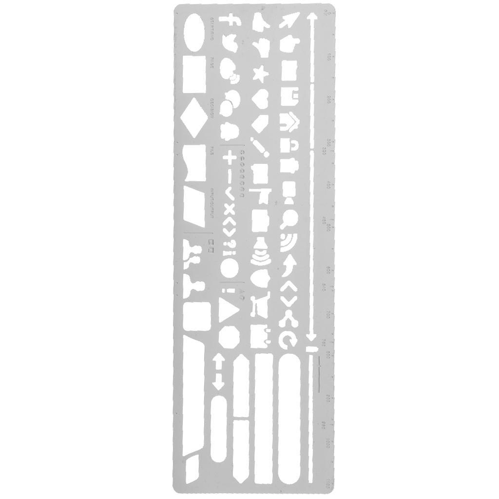 Ruler Bookmark for Journal Note Book Diary Hollow Ruler Drawing Template