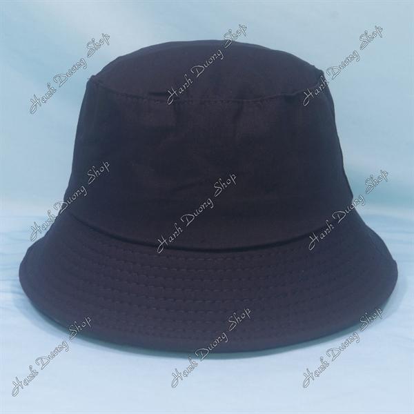 Nón tai bèo mũ bucket vành nhỏ thêu chữ Hay Ra Dẻ - Đen