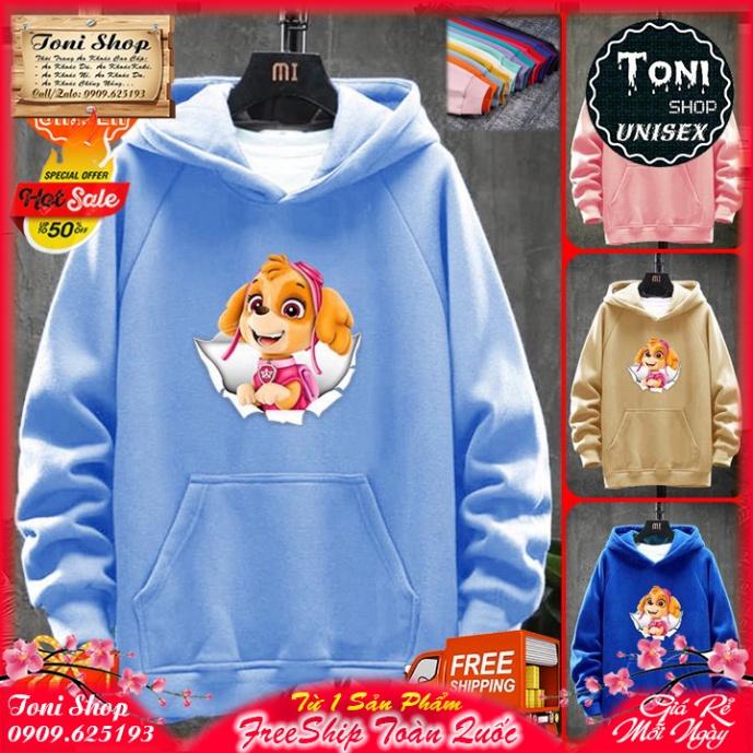ÁO HOODIE PUPPY PRINCESS Nỉ Ngoại Cao Cấp - In Pet Siêu Bền Siêu Đẹp
