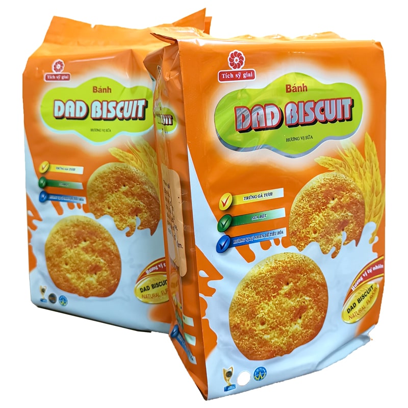 Bánh Dad biscut vị sữa Tích Sỹ Giai 280gr