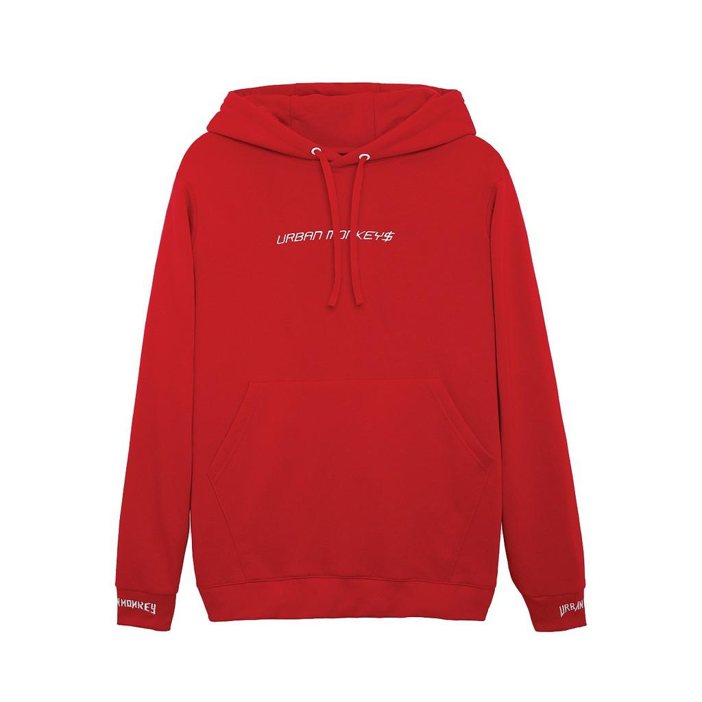Áo Hoodie URBAN MONKEY NETIZEN Đỏ Thiết Kế Và Hình In Nổi Bật