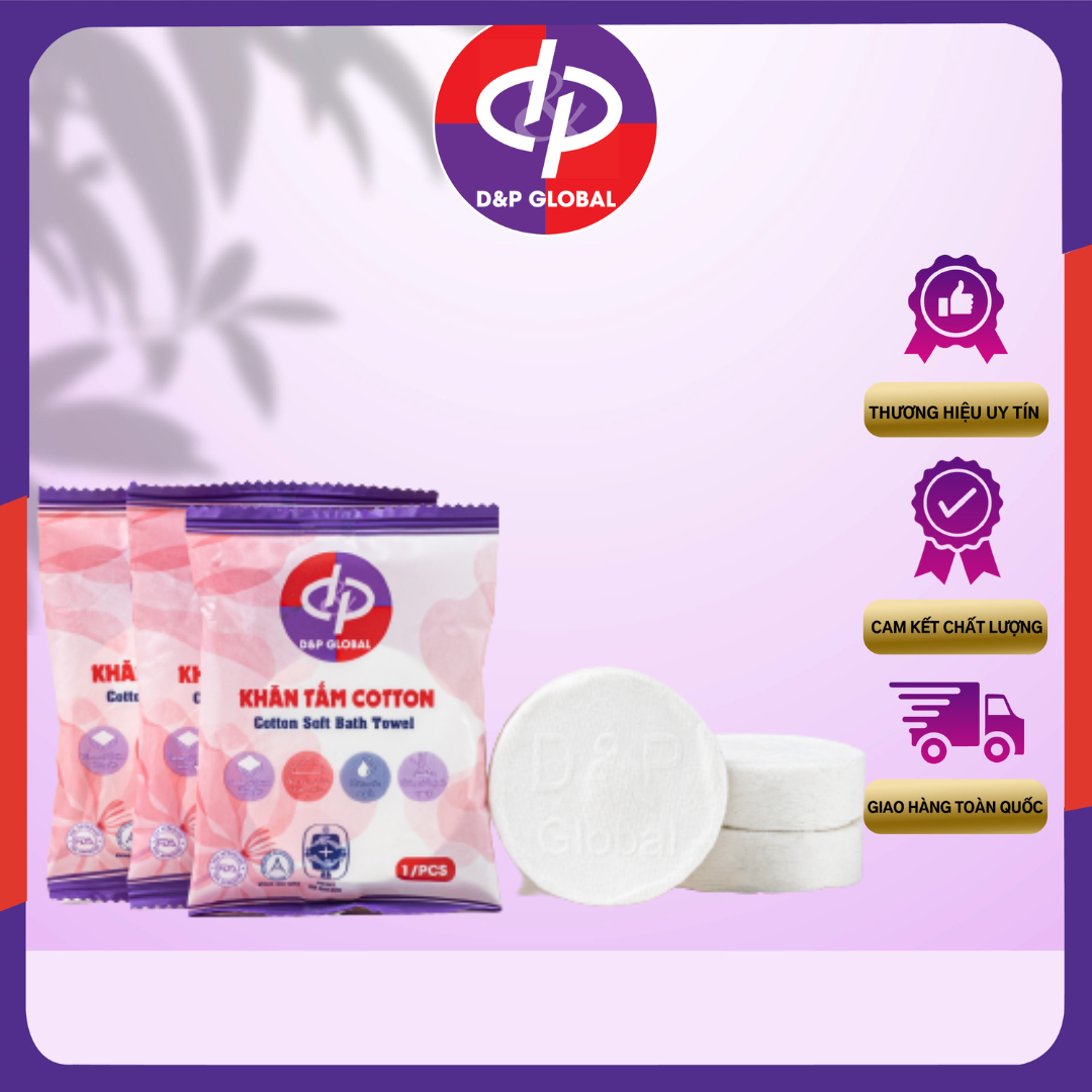 Khăn Tắm Nén Cotton Mềm Mại Và Thoáng, Mùi Hương Dễ Chịu