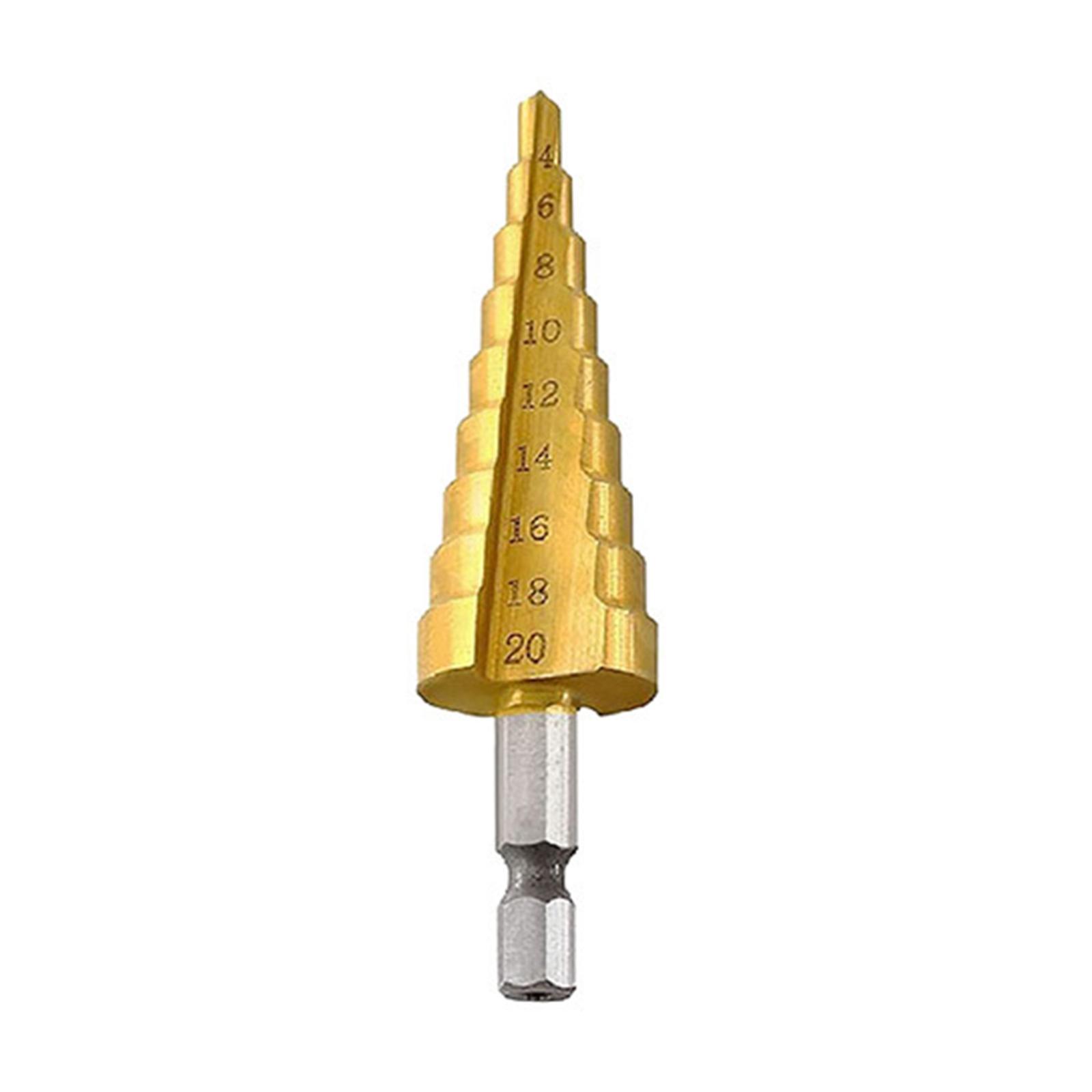 3x Step Drill Bit Portable Drilling for Hole Cutter Wood Core Drilling