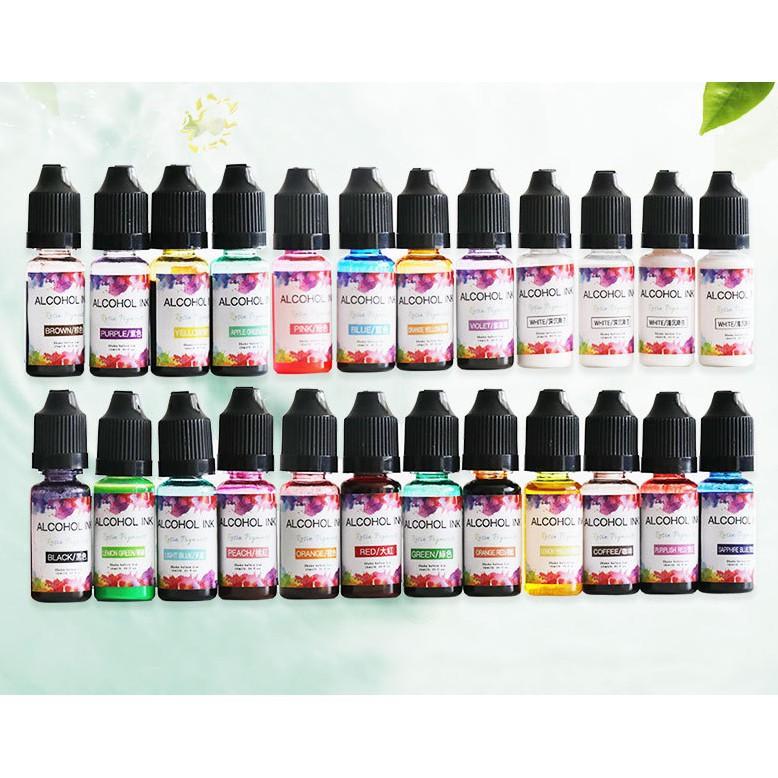 Màu Pha Nhựa Resin Ancohol Ink Hiệu Ứng Màu Loang - Trường Thịnh Sài Gòn