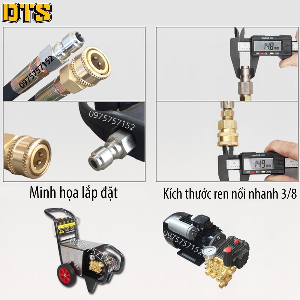 19m Dây phun cao áp lõi thép cho máy xịt rửa áp lực cao Lutian, V-Jet, Panda, Jetta, Palada, Projet