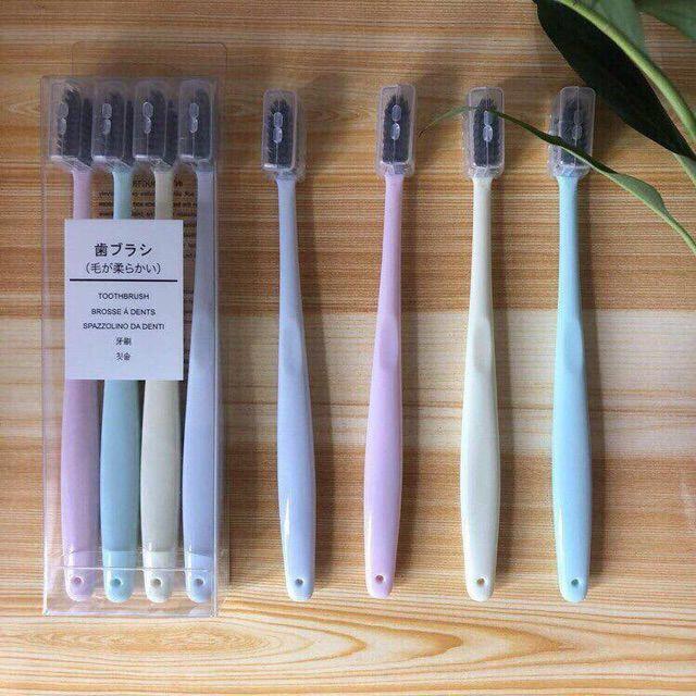 SET 4 BÀN CHẢI ĐÁNH RĂNG THƯƠNG HIỆU MUJI