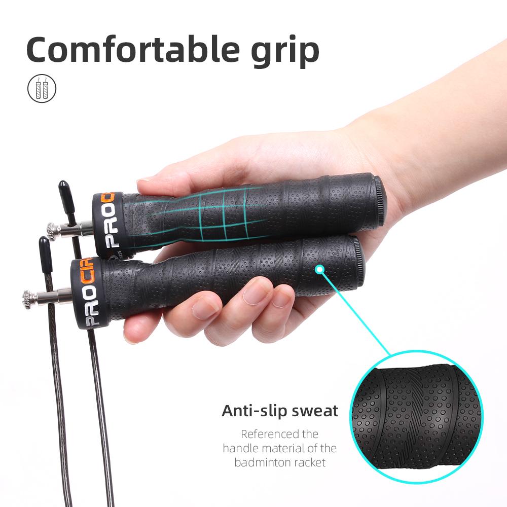 Crossfit Dây Nhảy Tốc Độ & Có Trọng Số Dây Nhảy Dây Có Thể Điều Chỉnh Dây Nhảy Có Thêm Cáp Vòng Bi Chống Trơn Trượt tay Cầm