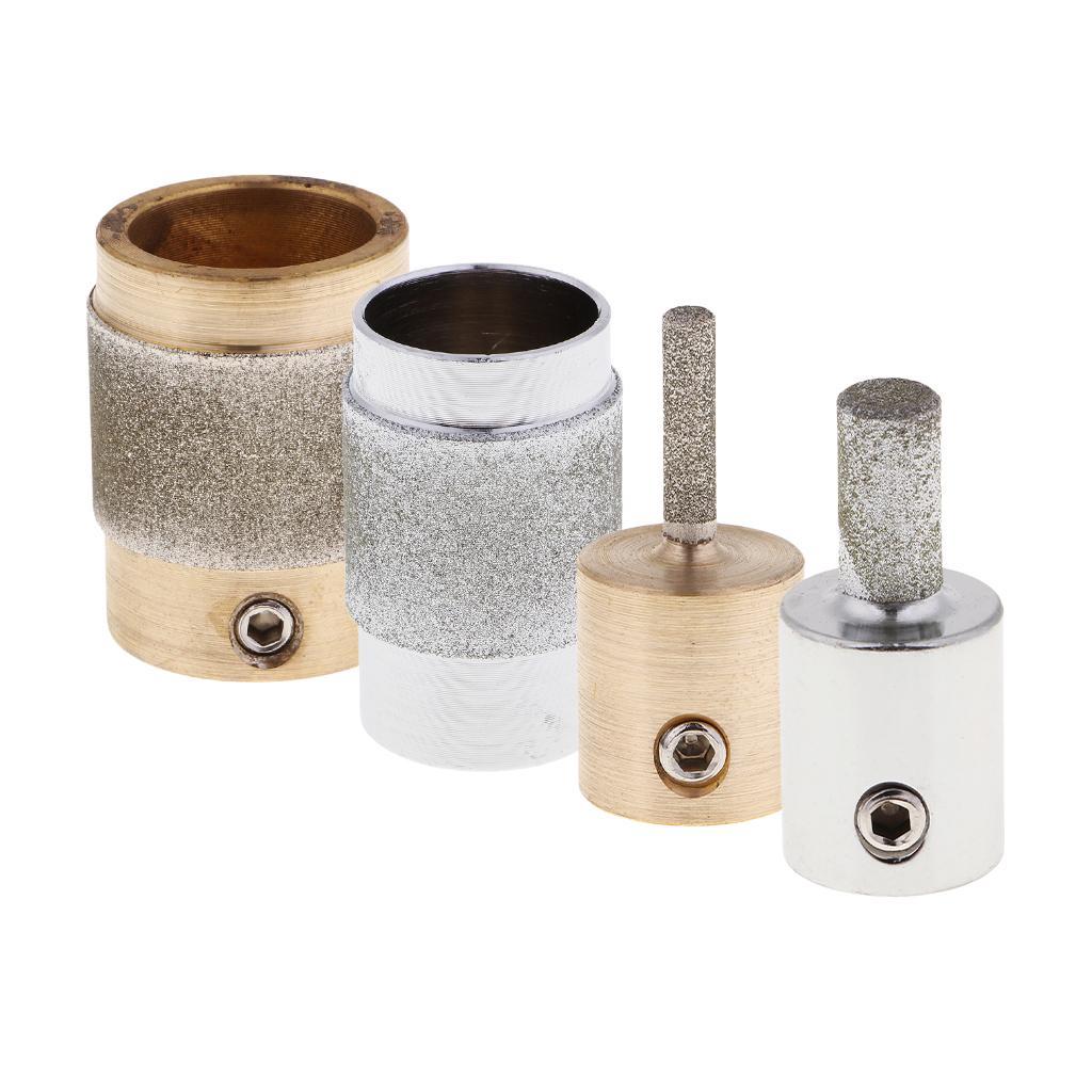 2x Stained Glass Grinder Head Bit Glass Grinders Concrete Granite Stone Tool