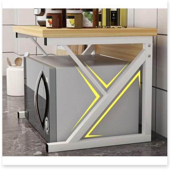 Kệ bếp lò vi sóng 2F Japan Kitchen Gỗ Nâu Đen