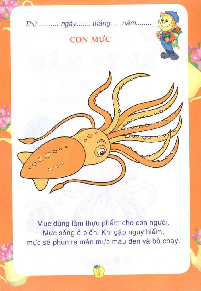 Bé tô màu & làm quen với môi trường- Động vật dưới nước
