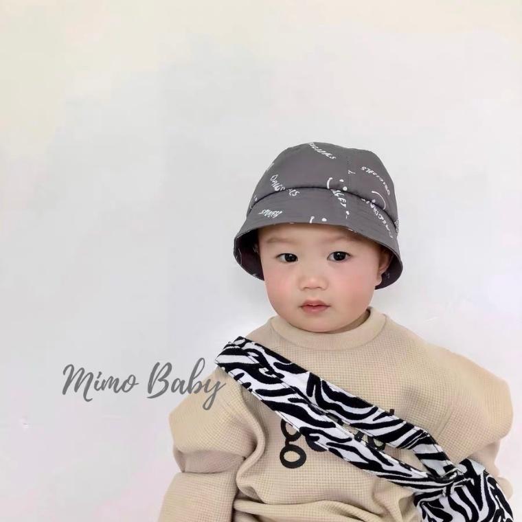 Mũ bucket, mũ mùa hè hình mặt cười cho bé 1-3y MH09 Mimo Baby