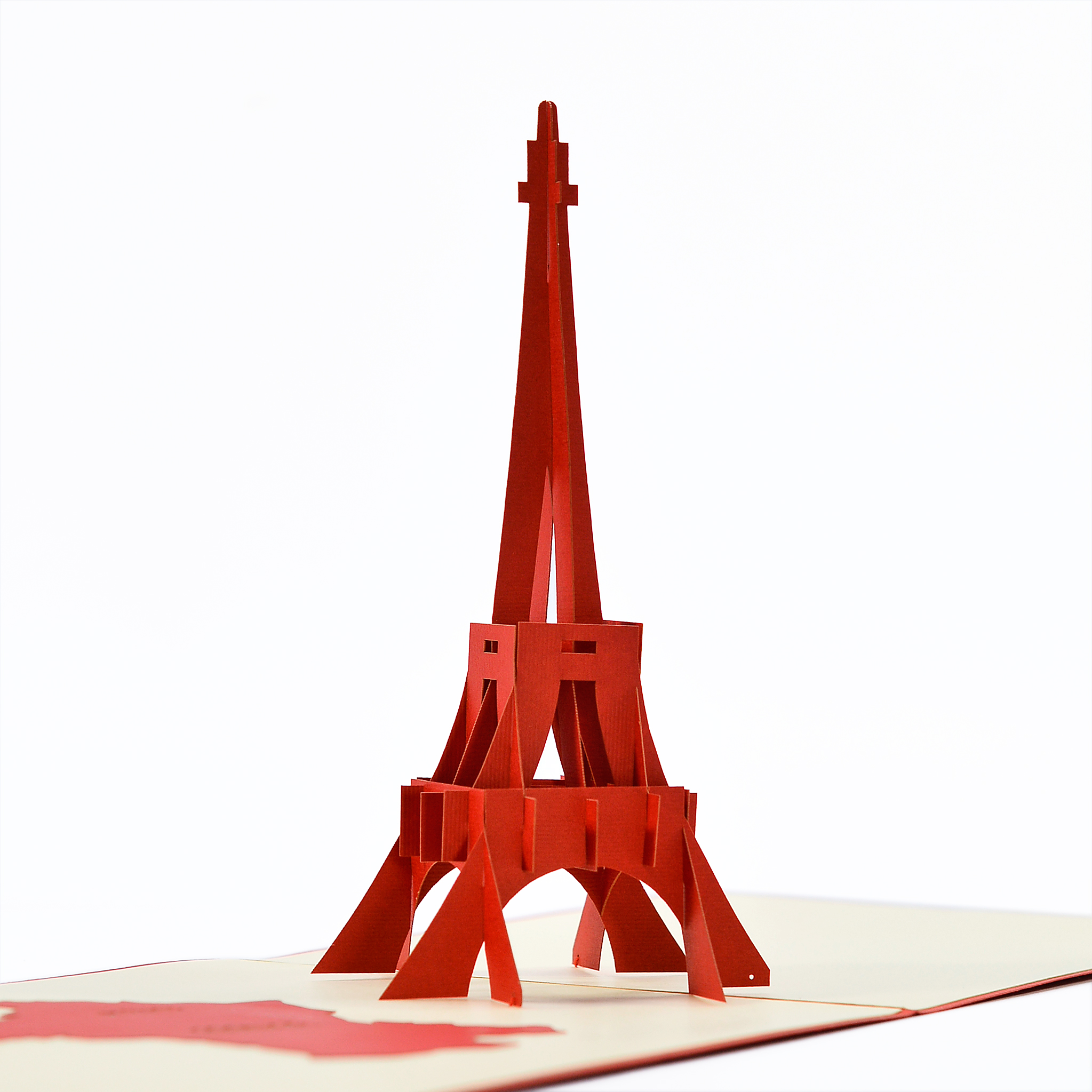 Thiệp nổi 3D handmade  Tháp Eiffel của Pháp Size 10x15cm FB004