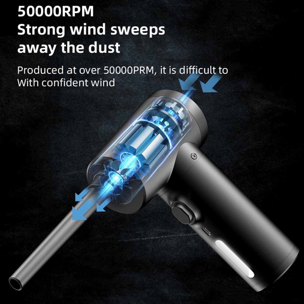 Máy thổi bụi cầm tay pin sạc Air Duster 6000mAh 50000RPM