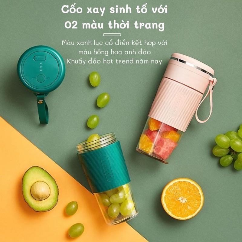 Máy xay sinh tốmini cầm tay, Máy xay cầm tay - Pin 3000MAh công suất 50W