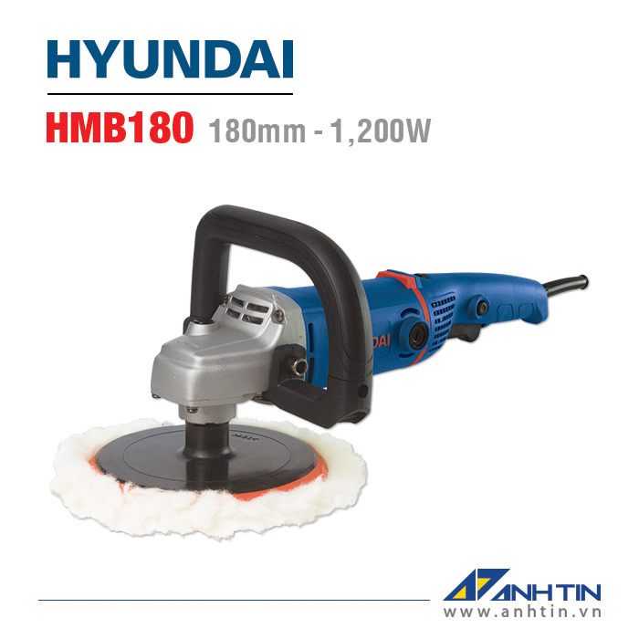 Máy đánh bóng 180mm HYUNDAI HMB180 | Công suất 1200W | Đường kính đĩa ráp 180mm