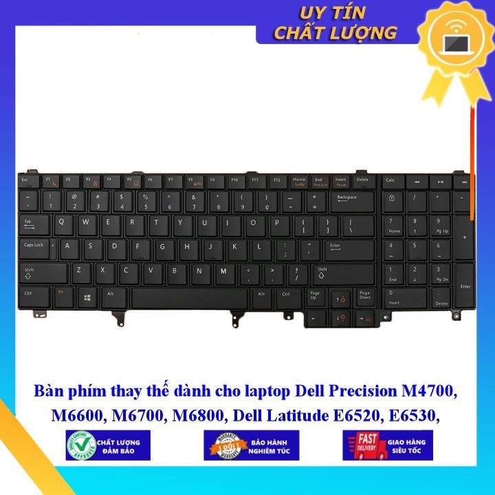Bàn phím dùng cho laptop Dell Precision M4700 M6600 M6700 M6800 Dell Latitude E6520 E6530 E6540 E5520  - Hàng Nhập Khẩu New Seal
