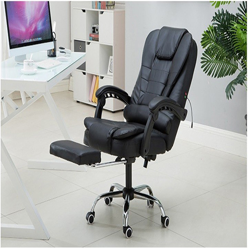 GHẾ DA VĂN PHÒNG CAO CẤP MASSAGE LƯNG 7 ĐIỂM BỌC DA PU CÓ GÁC CHÂN THƯ GIÃN