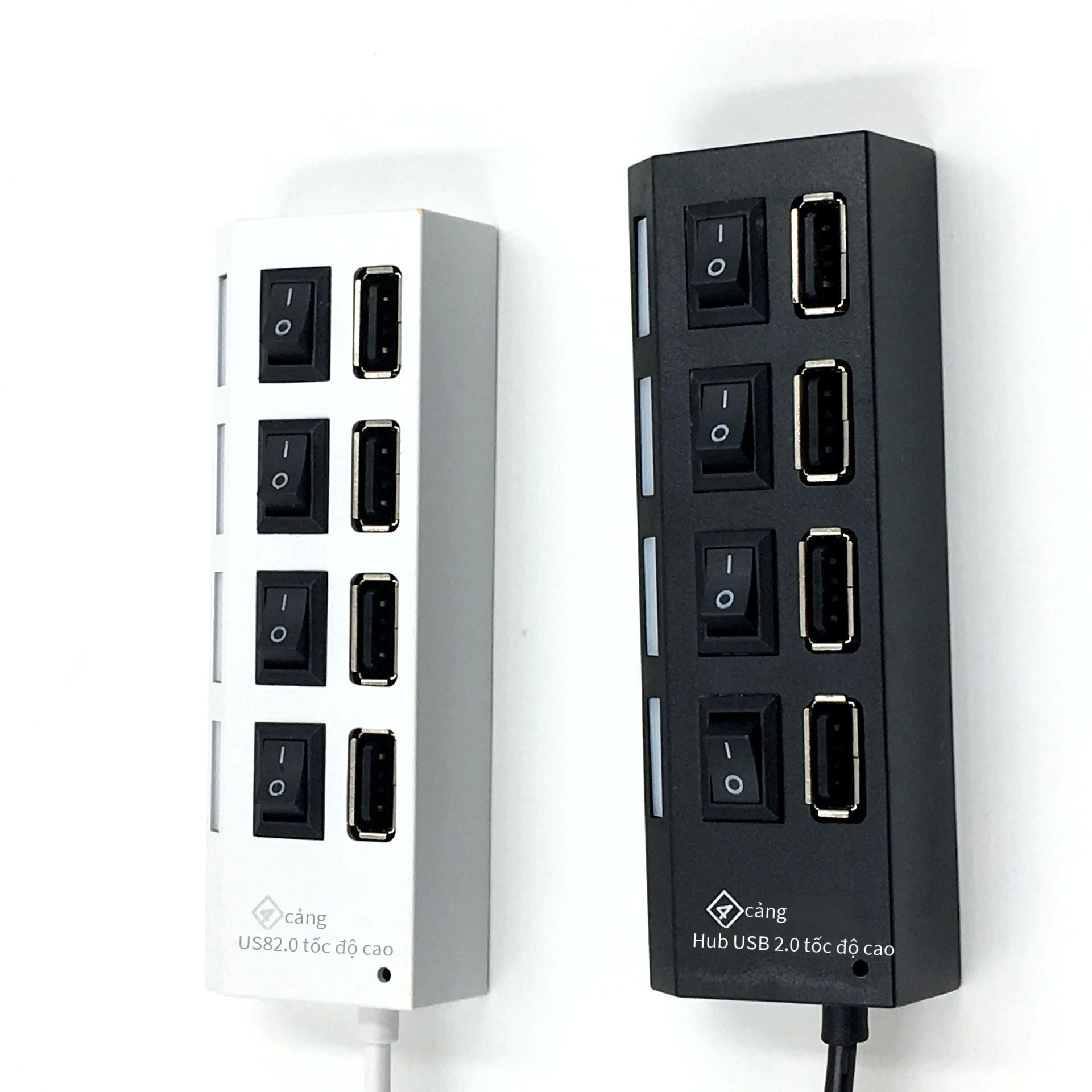 Bộ chia usb ưu đãi nhất USB hub Bộ chuyển đổi đa năng 4 cổng công tắc độc lập 4 cổng USBHUB