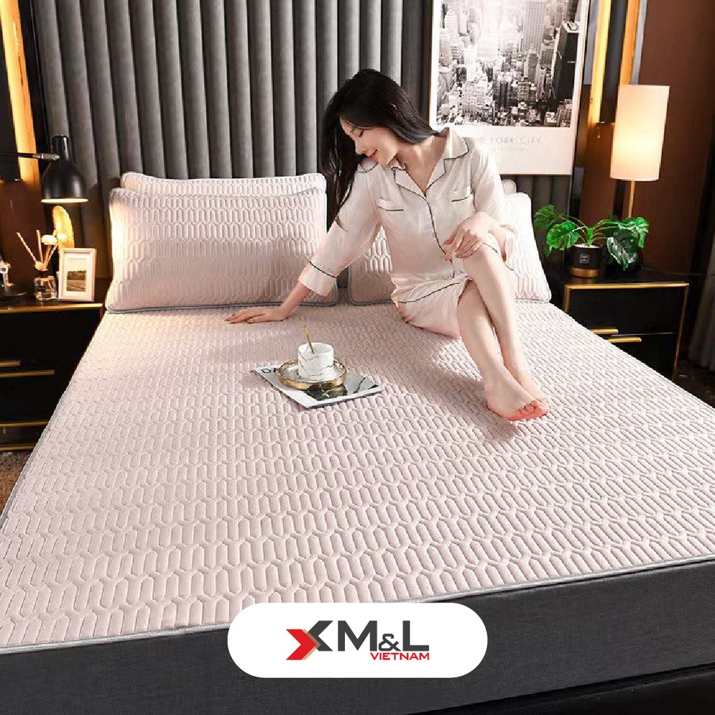 Chiếu điều hòa cao su non - vải lụa Nano mát lạnh M&L CM1